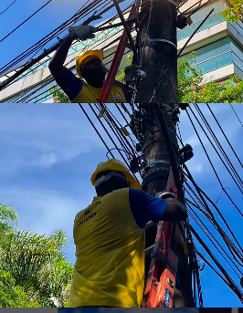 Operação Caça-Fios: 1.100 kg de material retirado em dois dias