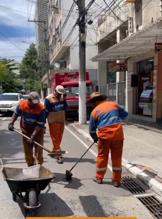 Tapa buracos é um serviço realizado diariamente pela Seconser em toda a cidade