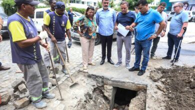 Obras de macrodrenagem em Charitas e no Badu